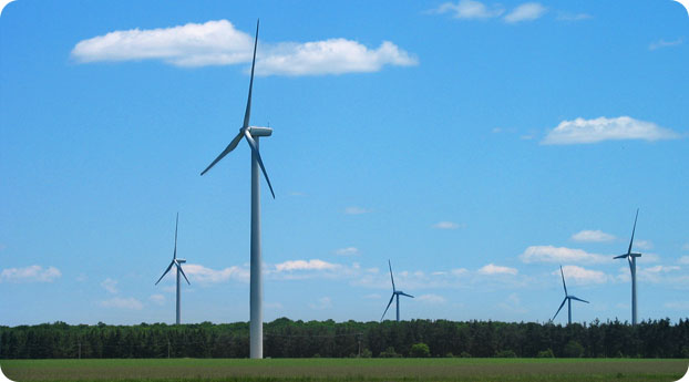 Photo of a wind farm